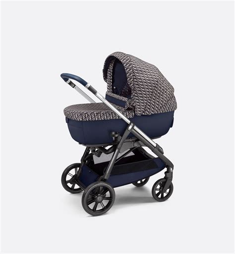 Bassinet and Stroller Combo Blue and Beige  